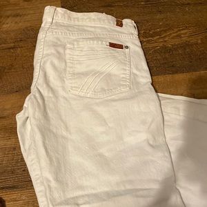 7 for all mankind white dojo jeans